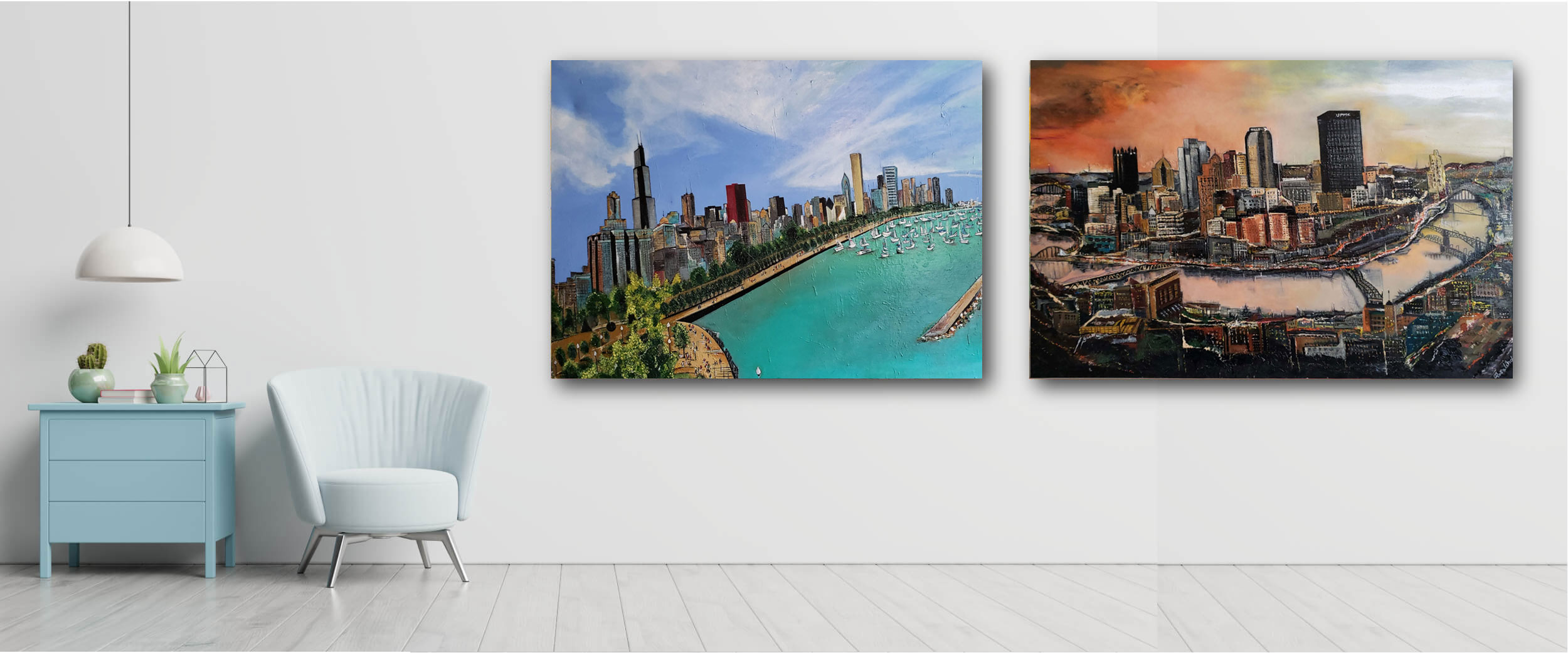 Rosalind Arts Time Line Oil Painting